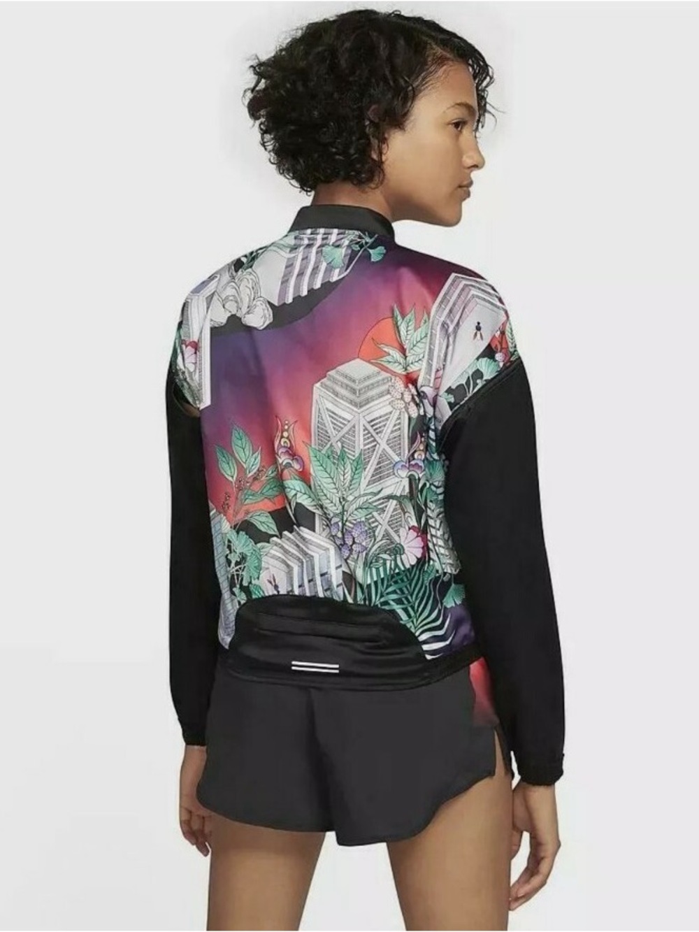 Rare Nike Swoosh Japanese Kanji Graphic Reversible Windbreaker - EUC